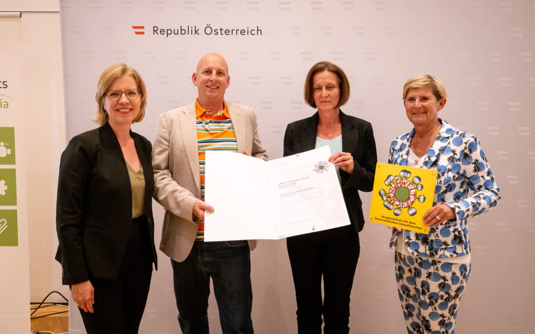AMB goes green: Die AMB erhält das Österreichische Umweltzeichen für nachhaltigen Messebau